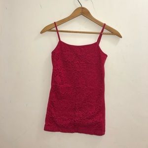 Aeropostale Pink Lace Camisole
